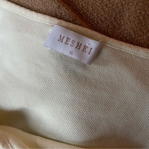 Meshki Presley Off-Shoulder Knit Maxi Dress in Ivory — XL - Picture 5 of 15